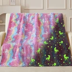 Qsteheml Glow In The Dark Blanket,unicorn Gifts Toys 50X60,. Fixed Price $32.76.