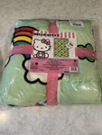 Hello Kitty Green Rainbow St Patricks Day Twin Throw Blanket 60X90 Free Ship. Fixed Price $37.00.
