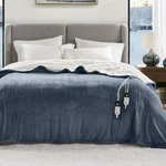 Degrees Comfort Electric Heated Blanket Queen Size With Dual Control - Sof.... Fixed Price $57.63.