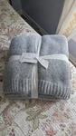 Pottery Barn Cozy Knit Sweater Throw Blanket Gray 88" Non-toxic New. Fixed Price $65.00.