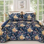 3-PIECE Botanical Bedspread Microfiber Lightweight Coverlet Quilt Set All-season. Fixed Price $52.99.