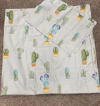 Lamejor Bedding Mint Green Queen Size Cactus/succulent Duvet Cover & 2 Shams. Fixed Price $22.00.