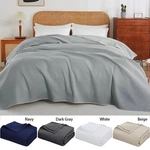 Egyptian Cotton Waffle Blanket 66/90/104X90" Soft Breathable Bed Throw 5 Colors. Fixed Price $29.69.