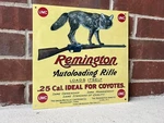 Remington Coyote Vintage Style Sign Rifle Revolver Gun. Fixed Price $23.00.