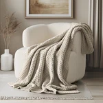 Chunky Chenille Knit Throw Blanket 60X80 Gray. Fixed Price $89.99.