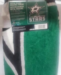 Dallas Stars 50" By 60" Plush Raschel Interference Throw Blanket - Nhl. Fixed Price $32.99.