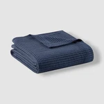Beautyrest Blue Navy Cotton Waffle Weave Twin Size Blanket. Fixed Price $29.42.