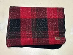 Pendleton Home Collection Red Black Plaid Throw Blanket 50X70 Excellent. Fixed Price $25.00.