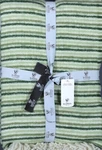 Klippan Tint Green 100% Lambs Wool Reversible Blanket Throw W/fringe 71"X51". Fixed Price $90.00.