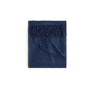 Nwt -j.crew Home Solid 100% Cashmere Throw Navy. Fixed Price $300.00.