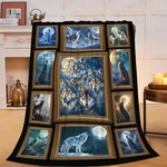 Wolf Blanket Wildlife Throw Soft Warm Cozy Fuzzy Plush Lightweight 40X50 Inch. Fixed Price $22.15.