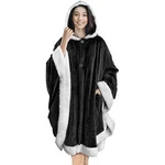 Pavilia Angel Wrap Hooded Blanket Poncho With Soft Sherpa Fleece. Fixed Price $27.89.
