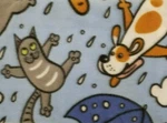 Manhattan Heights Polar Fleece Throw 50X60 "it's Raining Cats & Dogs" / New. Fixed Price $17.99.