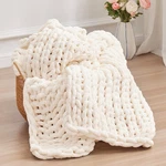 Negwoo Chunky Throw Blanket, 50''*60'' Knitted Chenille Yarn For B.... Fixed Price $79.86.