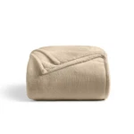 Cosy House Collection Everyday Series Fleece Blanket - Tan, King/cal. Fixed Price $37.79.