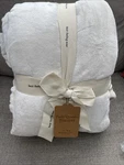 Berkshire Blanket Full/queen Two Tone Velvet Loft Cream Color. Fixed Price $39.99.