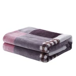 Tache Mauve Purple Pink Super Soft Plaid Throw Blanket 63X87 Twin Repaired. Fixed Price $29.61.