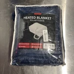 Mcjaw Heated Blanket Royal Posh, Blue 72X84. Fixed Price $21.24.