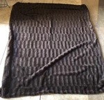 Marlo Lorenz Throw 60" 50" Coffee Bean Brown Faux Fur Chocolate Blanket. Fixed Price $41.24.