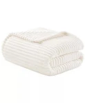 Arch Studio Ribbed Plush Blanket Full Queen Ivory Ultra Soft Cozy $100. Fixed Price $38.99.