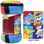 Blanket Pokemon Pikachu W/friends 4-PIC 46X60 Silk Touch Soft Throw New. Fixed Price $23.95.