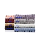 Concierge Collection Soft & Cozy Damask Stripe Blanket F/ Q Chocolate Brown. Fixed Price $39.95.