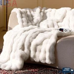 Heated Throw Blanket Faux Fur Soft Cozy Warm 12 Hour Timer Electric New. Fixed Price $133.90.