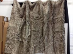 Frontgate Wildcat Territory Siberian Grey Wolfe Faux Fur Bed Throw Blanket 53X72. Fixed Price $79.99.