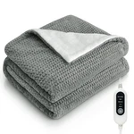 Electric Heated Blanket Throw, Settings, 10H Auto-off, 50"X60". Fixed Price $33.23.