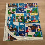 Vintage Burlington House Popeye The Sailor Man Cartoon Full Bedspread Throw. Fixed Price $110.49.