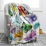 Jekeno Throw Blanket Gifts For Women Girls, 50"X60", BUTTERFLY2. Fixed Price $28.22.