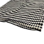 Ikea Zip Pillowcase Throw Square White Black Lines Velvet Velour 21". Fixed Price $65.00.