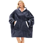 Kipswiza Wearable Blanket Hoodie Gifts For Adult/regular, A(dark Grey/sherpa). Fixed Price $33.99.