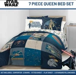 Jay Franco Star Wars 01 7 Piece Queen Comforter Set Blue. Fixed Price $69.99.