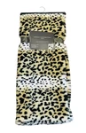 French Connection Home Faux Fur Leopard Throw Blanket 50X70 Nwt Soft. Fixed Price $34.95.