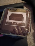 Sure Fit Stretch Piqu Chocolate Sleeper Sofa Slipcover Machine Washable. Fixed Price $39.25.