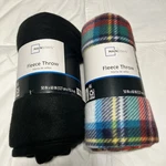 Mainstays Fleece Throw Blankets 50X60 Holiday Plaid & Black, Super Soft New. Fixed Price $8.39.