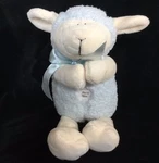 Stephan Baby Blue Cream Lamb Plush Soft Toy Sheep No Sound 11" Sherpa. Fixed Price $12.99.