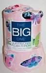 The Big One Butterfly Insect Print Pink Plush Fleece Throw Blanket 5'X6' BL60. Fixed Price $30.55.