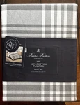 3-PC Brooks Brothers King Size Plaid Cotton Flannel Duvet Cover Set Hugo. Fixed Price $129.00.