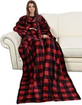 Catalonia Wearable Blanket With Sleeves And Pocket, Cozy Soft Fleece Mink Micro. Fixed Price $27.89.