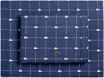 Lacoste Slice 100% Cotton Percale 4-PC. Sheet Set,full ,vintage Indigo.. Fixed Price $54.99.