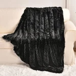 Yusoki Long Faux Fur Throw Blanket For Sofa COUCH,2 LAYERS,2.1LB,ALL Ages,hom.... Fixed Price $24.94.