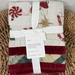 Pottery Barn Deck The Halls Christmas Tree Reversible Quilted King Sham Holiday. Fixed Price $79.00.