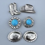 Western Button Covers Set Silver Tone Concho Boot Cowboy Hat Costume Vintage. Fixed Price $19.99.