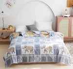 Elephant Print Muslin Lightweight Summer Blanket Sofa Combed Cotton 80 X 90. Fixed Price $43.40.
