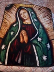 Frontier 50 X 60 Wilderness Mary Plush Throw Blanket Virgin Guadalupe. Fixed Price $10.00.