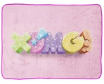 Jay Franco Xomg Pop Throw Blanket 46 60" Super Soft Pink Kids New. Fixed Price $32.95.