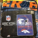 Denver Broncos Supersoft Royal Plush Raschel Blanket 60 X80 Northwest Nfl. Fixed Price $49.99.