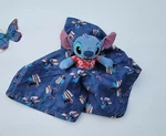 Lovey Stitch With Red Upper Plush Security Blanket For Babies & Toddlers 20X20. Fixed Price $40.00.